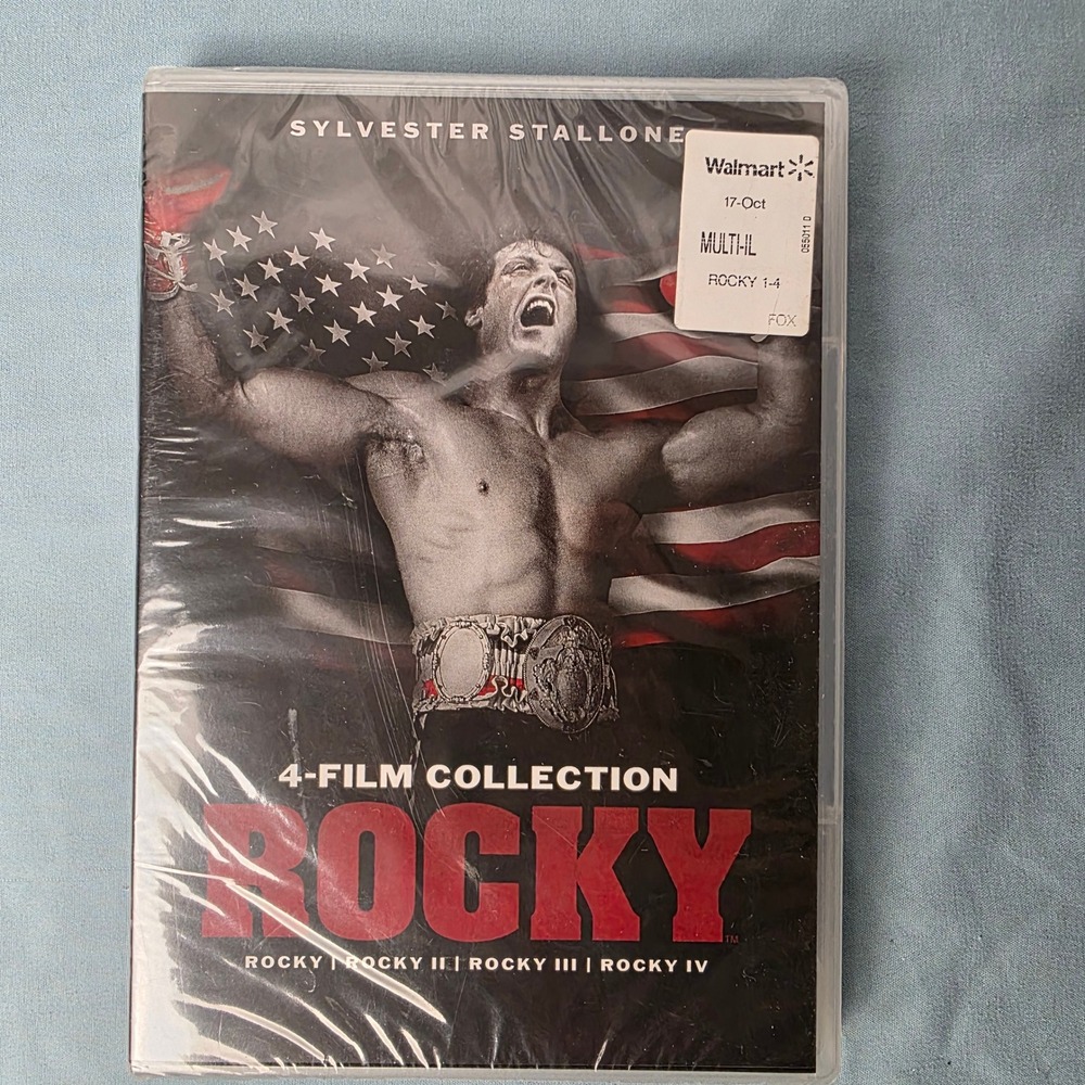 NEW MGM Rocky 4-Film Collection DVD Rocky I II III IV Sylvester Stallone Gift